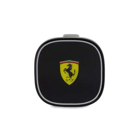 Ferrari MagSafe Collection - Magnetische Autohalterung mit drahtloser 15W-Ladung (schwarz)