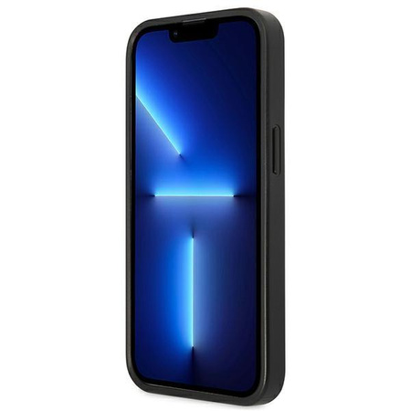 Guess Saffiano 4G Small Metal Logo – Etui iPhone 13 Pro Max (czarny)