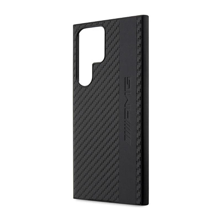 Pouzdro AMG Carbon Stripe & Embossed - Samsung Galaxy S23 Ultra (černé)