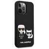 Karl Lagerfeld Slilicone Karl & Choupette - Coque iPhone 13 Pro (noir)