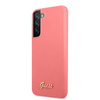 Guess Szilikon Script Metal Logo - Samsung Galaxy S22 tok (fukszia)