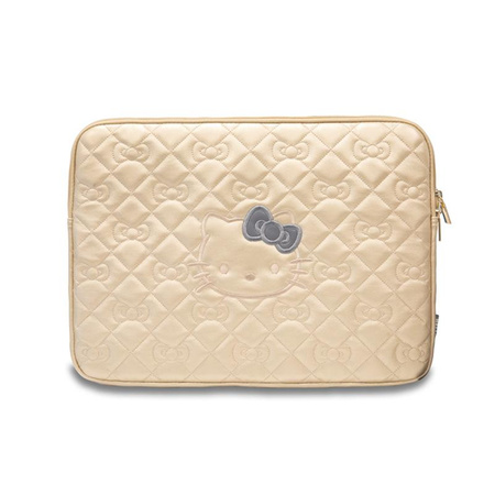 Hello Kitty Zip PU Quilted Bows Sleeve - 13" / 14" Notebook Case (Gold)