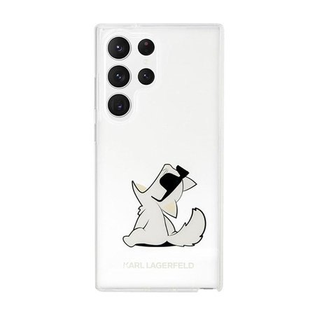 Karl Lagerfeld Choupette Fun - Samsung Galaxy S23 Ultra Tasche (Transparent)