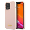 Étui Guess Silicone Script MagSafe - iPhone 13 Pro (rose)