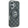 Karl Lagerfeld IML Monogram Karl & Choupette Head MagSafe - pouzdro na iPhone 16 (černé)