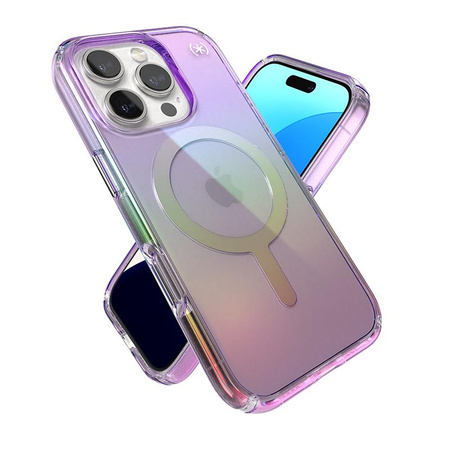 Speck Presidio2 Lux MagSafe - iPhone 16 Pro tok (Csodálatos lila / Átlátszó)