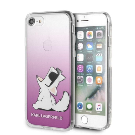 Karl Lagerfeld Choupette Fun Sunglasses - Coque iPhone SE 2020 / 8 / 7 (Rose)