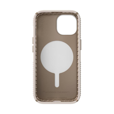 Speck Presidio2 Grip ClickLock & Magsafe - iPhone 15 Case (Bleached Bone / Heirloom Gold / Hazel Brown)