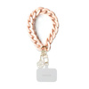 Guess Universal Big Hand Strap Acrylic 4G Charm - Universal phone strap (Pink)
