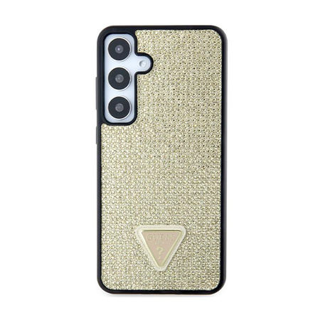 Guess Rhinestone Triangle - Etui Samsung Galaxy S24+ (złoty)