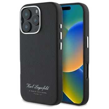 Karl Lagerfeld Hotel RSG - Coque iPhone 16 Pro (noir)