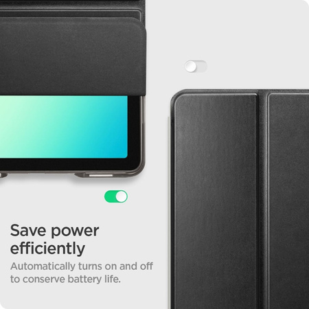 Spigen Smart Fold - Custodia per Samsung Galaxy Tab A11+ / A9+ (Nero)