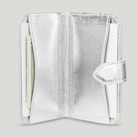 Kate Spade New York Morgan MagSafe Wallet - Portefeuille magnétique (Metallic Silver)