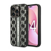 Karl Lagerfeld Monogram Stripe - Coque iPhone 14 Pro Max (gris)