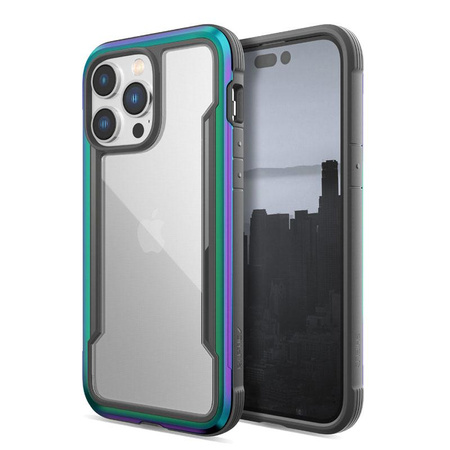 X-Doria Raptic Shield - Coque aluminium iPhone 14 Pro Max (Chute testée 3m) (Iridescent)