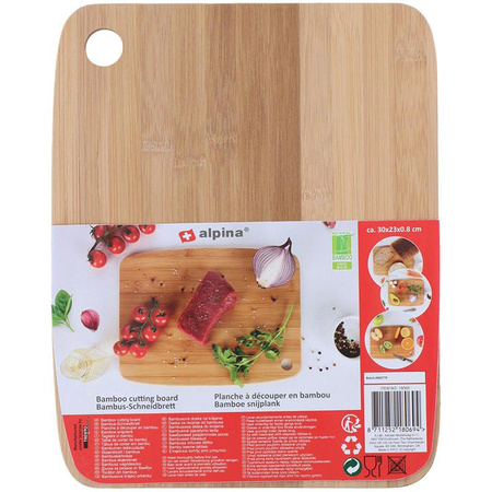 Alpina - Bamboo wood cutting board 30x23 cm