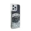 DKNY Liquid Glitter Big Logo - Coque iPhone 13 Pro Max (noir)