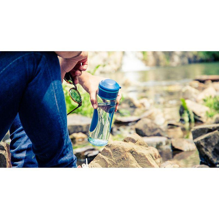Quokka Splash - Bouteille d'eau avec système d'ouverture rapide 730 ml (Aqua Violet)