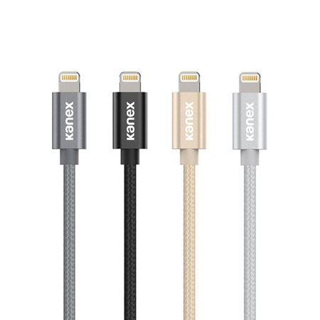 Kanex DuraBraid - Câble de connexion USB-C (Power Delivery) vers Lightning certification MFi 1,2 m (Or)