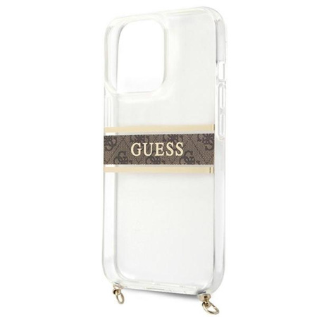 Guess 4G Gold Stripe Crossbody - iPhone 13 Pro Max Case