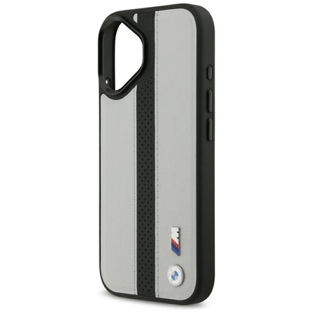 BMW M Perforated Stripe Logo MagSafe - iPhone 17 Case (Gray)