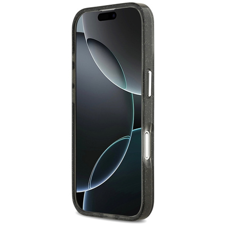 Karl Lagerfeld IML Glitter Karl & Choupette Sketch Logo MagSafe - Case iPhone 17 (Black)