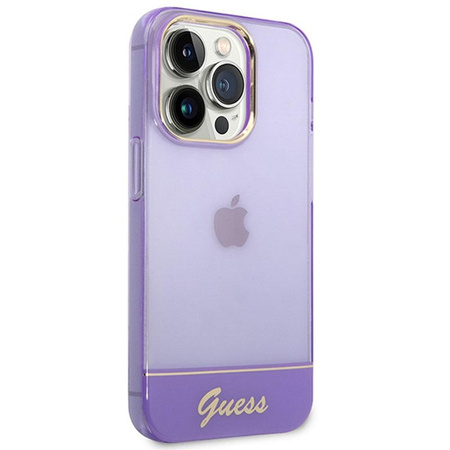 Guess Translucide - Coque iPhone 14 Pro (violet)