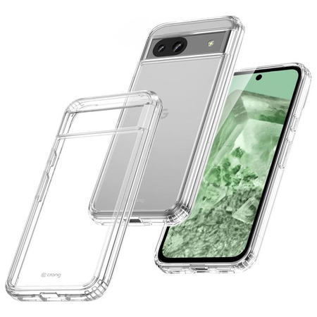 Kryt Crong Crystal Shield - Pouzdro pro Google Pixel 8A (průhledné)