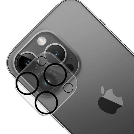 3mk Lens Pro Full Cover - Kamera lencse üveg iPhone 15 Pro / 15 Pro Max készülékhez