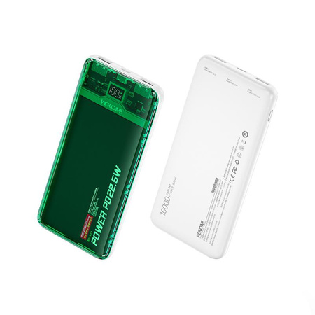 WEKOME WP-353 Vanguard Serie - Powerbank 10000 mAh PD 20W + QC 22.5W (Grün / Transparent)