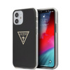 Guess Metallic Triange - Coque pour iPhone 12 Mini (noir)