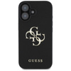 Guess szemcsés Big 4G Logo Small Classic Logo - tok iPhone 16-hoz (fekete)