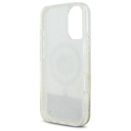 Hello Kitty Liquid Glitter Fever MagSafe - Case for iPhone 16 (white/gold)