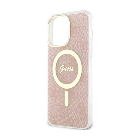 Guess 4G MagSafe - Étui pour iPhone 13 Pro Max (Rose)