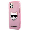 Karl Lagerfeld Choupette Head Glitter - Coque iPhone 12 Pro Max (rose)