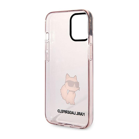 Karl Lagerfeld IML NFT Choupette - pouzdro pro iPhone 12 / iPhone 12 Pro (růžové)