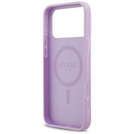 Guess Grained Ring MagSafe - Case iPhone 17 Pro Max (purple)