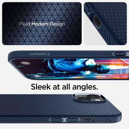 Spigen Liquid Air - Case for iPhone 14 (Navy blue)