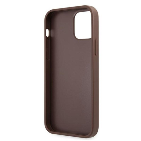 Guess 4G Big Metal Logo - iPhone 12 mini case (brown)