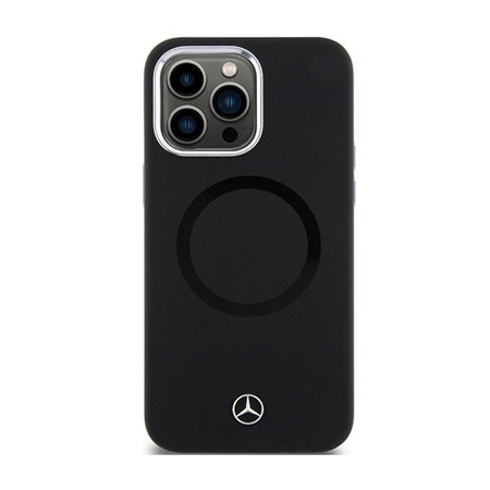 Mercedes Silicone Bicolor MagSafe - iPhone 15 Pro Tasche (schwarz)