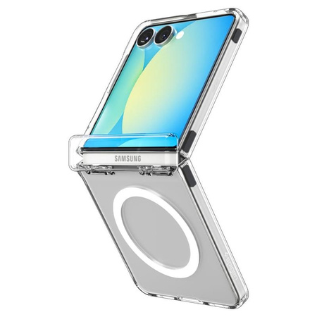 Spigen Ultra Hybrid Pro MagSafe - Case for Samsung Galaxy Z Flip 7 (Clear/White)