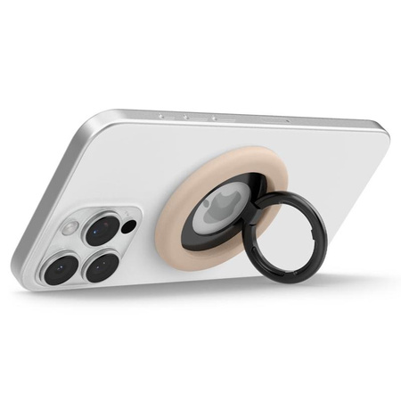 Spigen Nano Pop MagSafe Phone Ring - Magnetischer Fingerhalter mit Standfunktion (Coconut Beige)