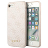 Guess 4G Metal Gold Logo - Coque iPhone SE 2022 / SE 2020 / 8 / 7 (rose)