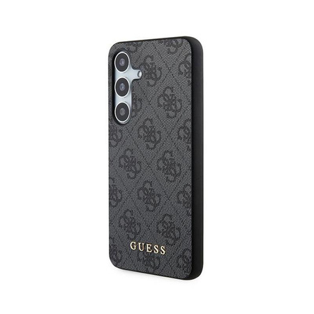 Guess 4G Metall Gold Logo - Samsung Galaxy S24 Tasche (schwarz)