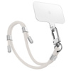 Spigen Universal Strap Set Crossbody & Wrist - Bandoulière + dragonne pour téléphone portable (Pearl White)