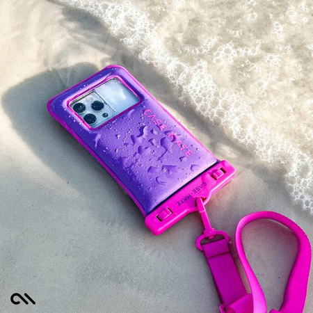 Case-Mate Waterproof Floating Pouch - Wasserdichte Tasche für Smartphones bis zu 6,7" (Purple Paradise)