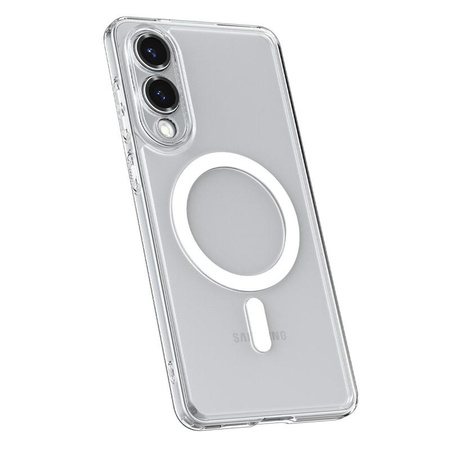 Spigen Ultra Hybrid MagSafe - étui pour Samsung Galaxy S25 Edge (transparent / blanc)