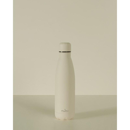 PURO ICON - Butelka termiczna ze stali nierdzewnej 500 ml (Beige) (Powder Coating)