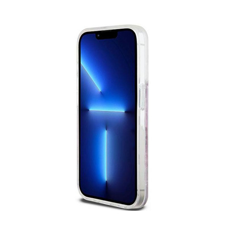 DKNY Liquid Glitter Multilogo - Schutzhülle für iPhone 15 Pro (rosa)