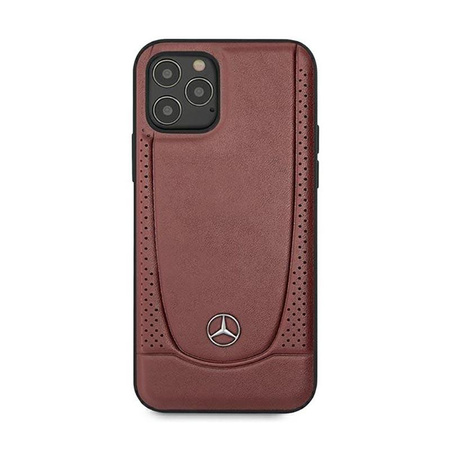 Mercedes Leather Urban Line - Coque iPhone 12 / iPhone 12 Pro (rouge)